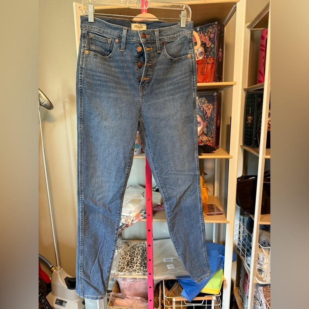 Madewell High Rise Button Fly Jeans size 31. Preloved